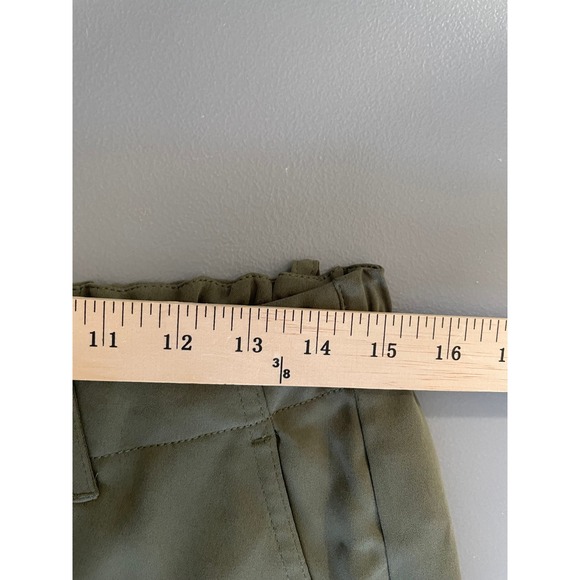 Madewell Pull On Utility Pants Green Faded Ivy Cargo Wide Leg Straight Sz 8 Work - Picture 13 of 14